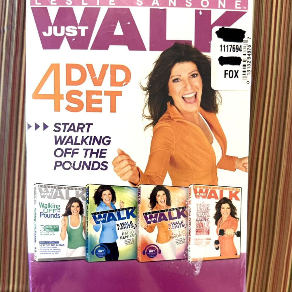 NWT Just Walk 4 DVD Set Sealed Leslie Sansone